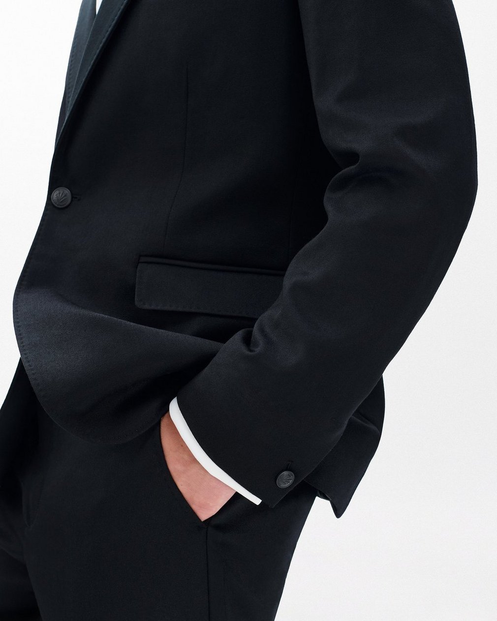 Butler British Wool Tuxedo Jacket Black - Image 5