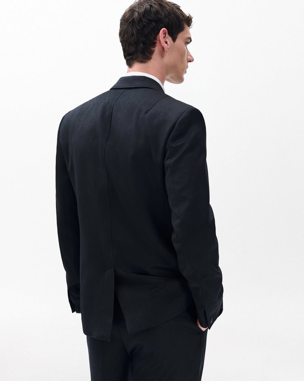 Butler British Wool Tuxedo Jacket Black - Image 6