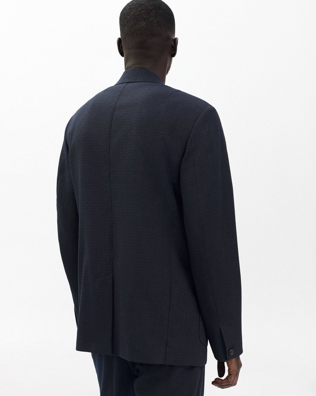 Butler Italian Pinstripe Blazer Navy - Image 5