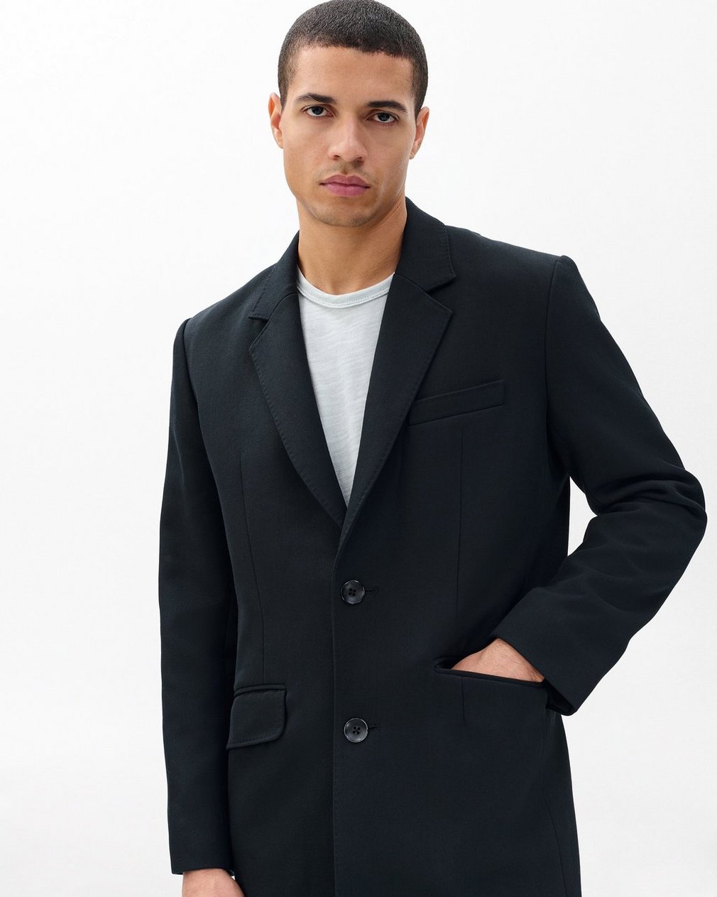 Beckett Italian Twill Coat Black - Image 3