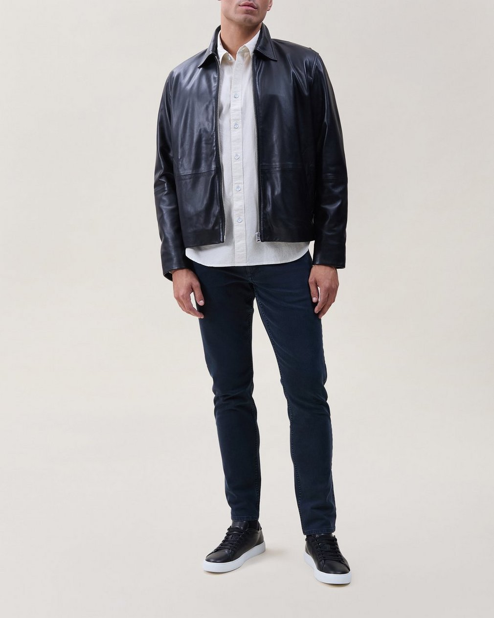 Matias Leather Jacket Black