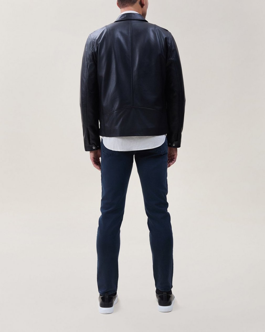 Matias Leather Jacket Black - Image 2