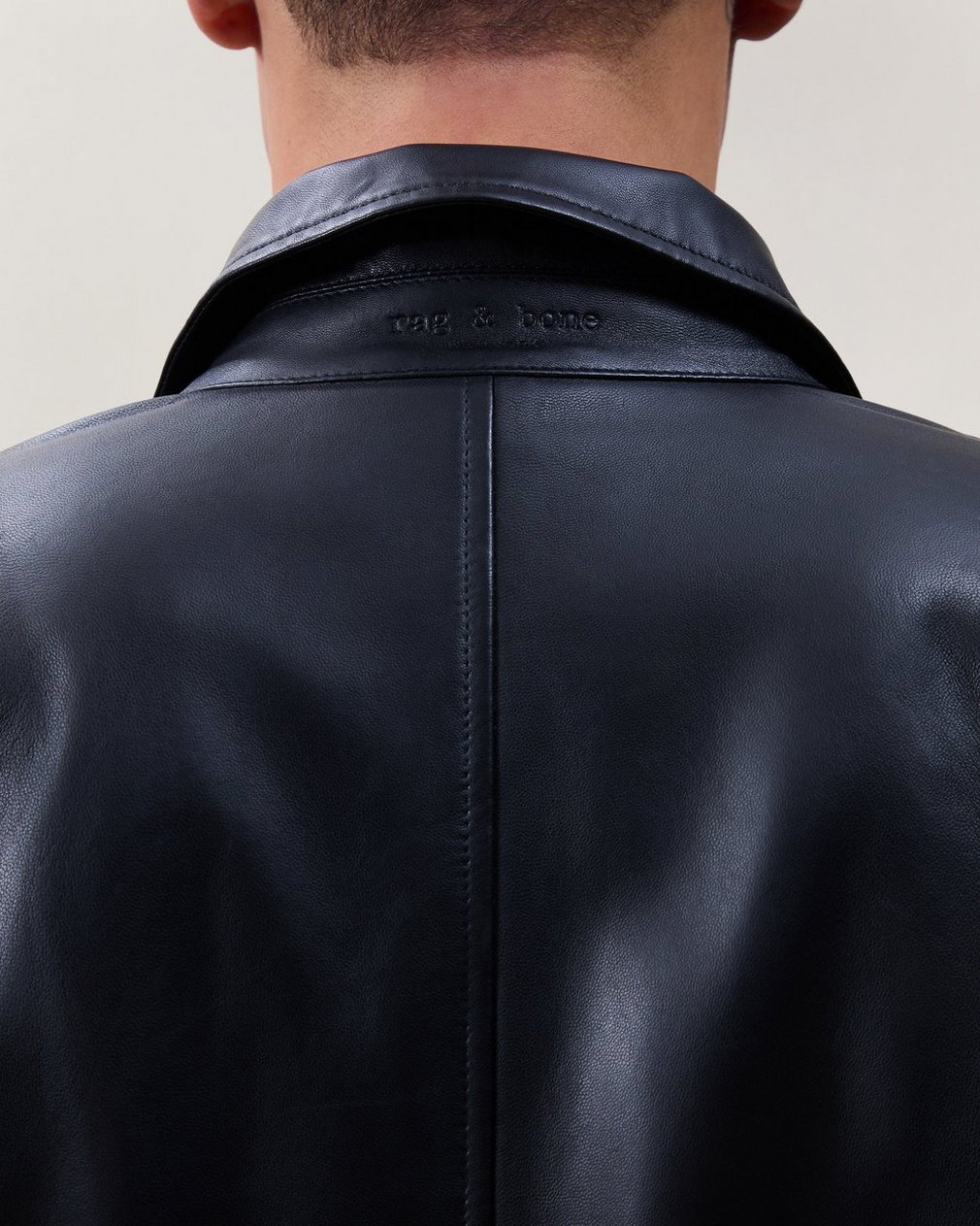 Matias Leather Jacket Black - Image 3