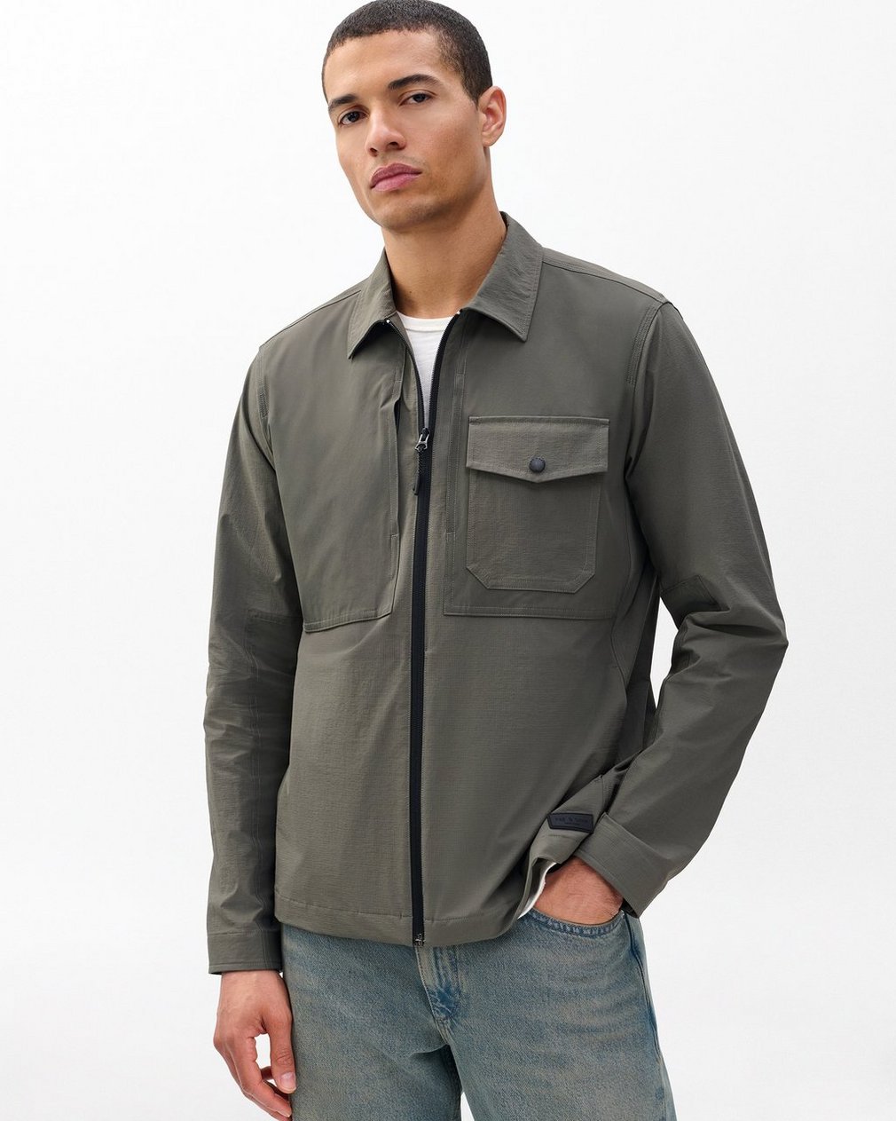 Stretch Ripstop Shirt Jacket Dark Shadow