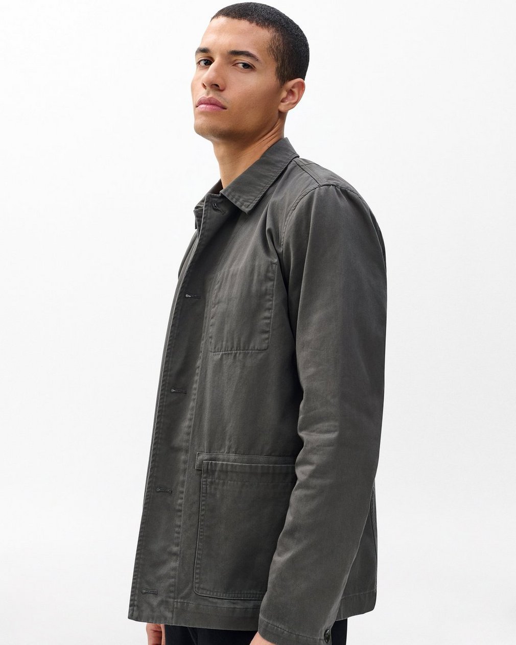 Evan Twill Chore Jacket Dark Shadow