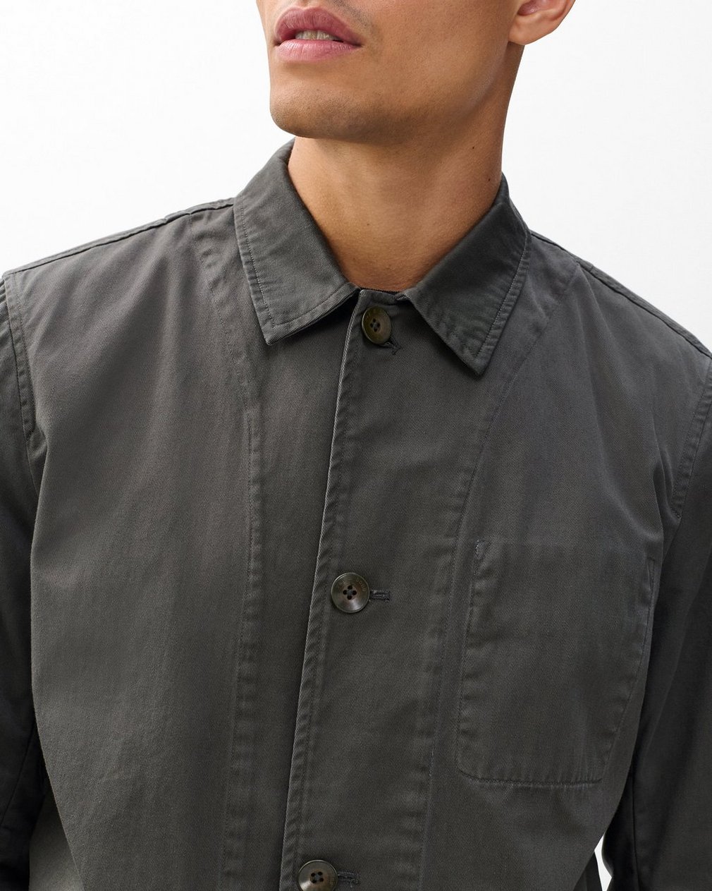 Evan Twill Chore Jacket Dark Shadow - Image 6