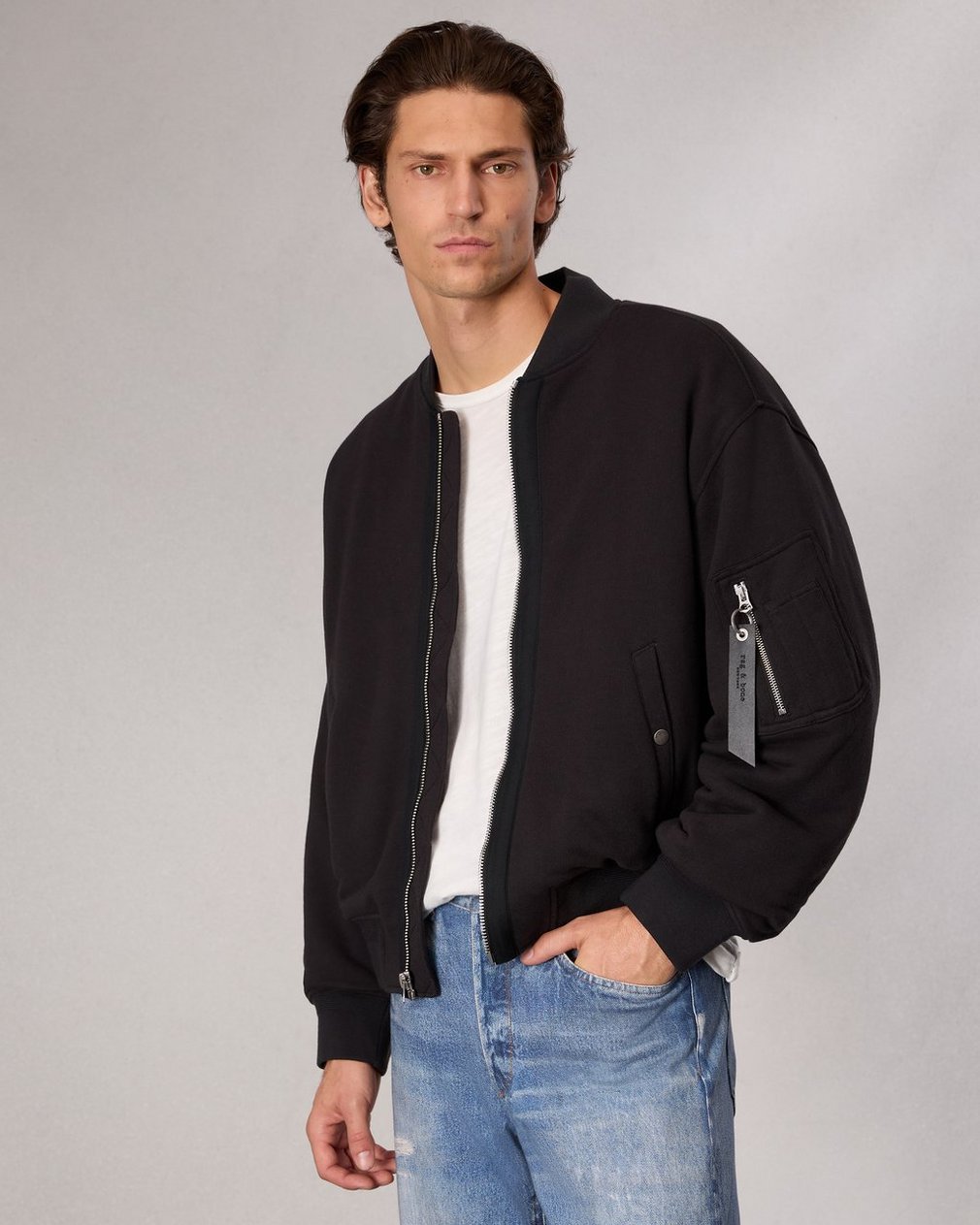Menston Bomber Jacket Black - Image 3