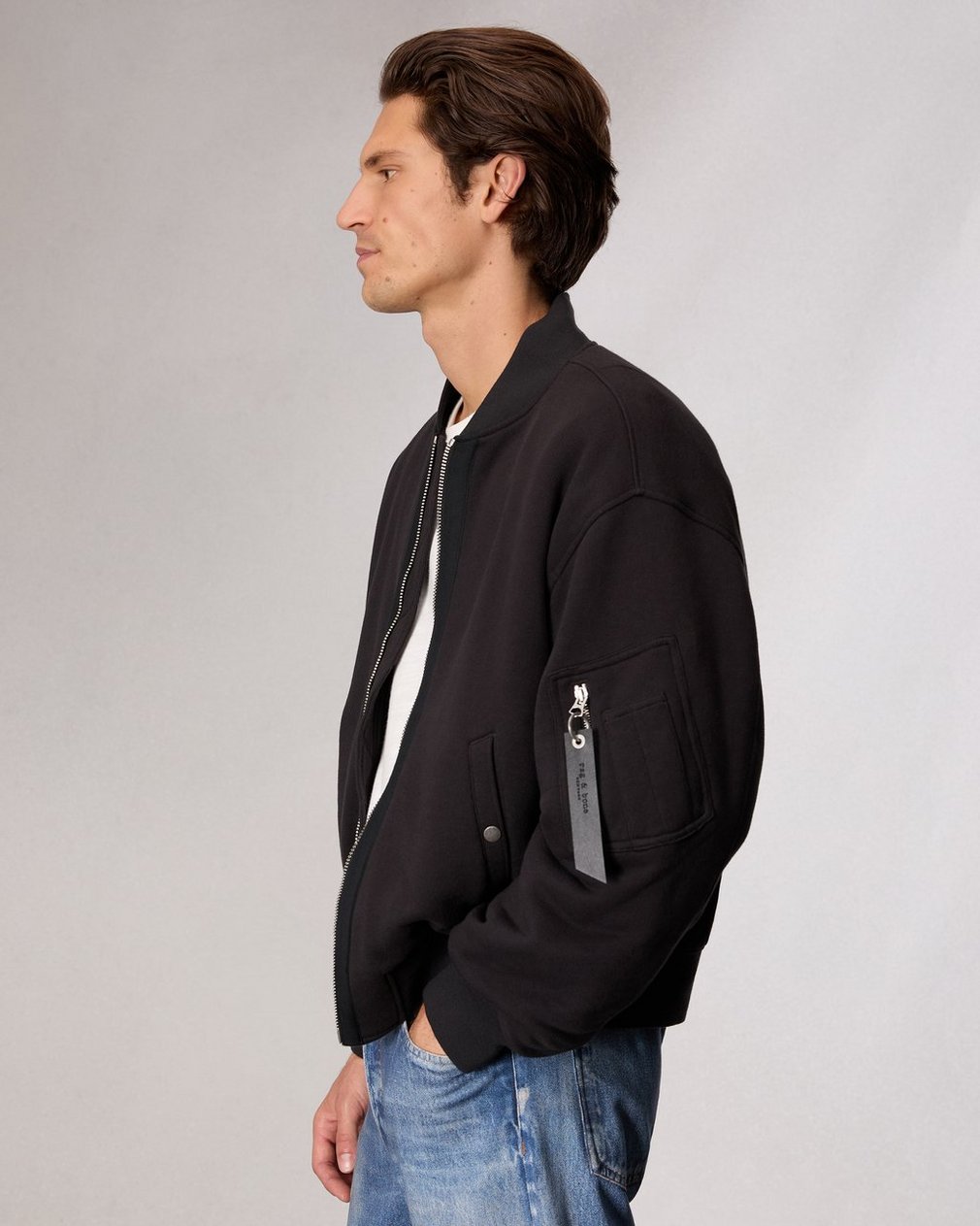 Menston Bomber Jacket Black - Image 4