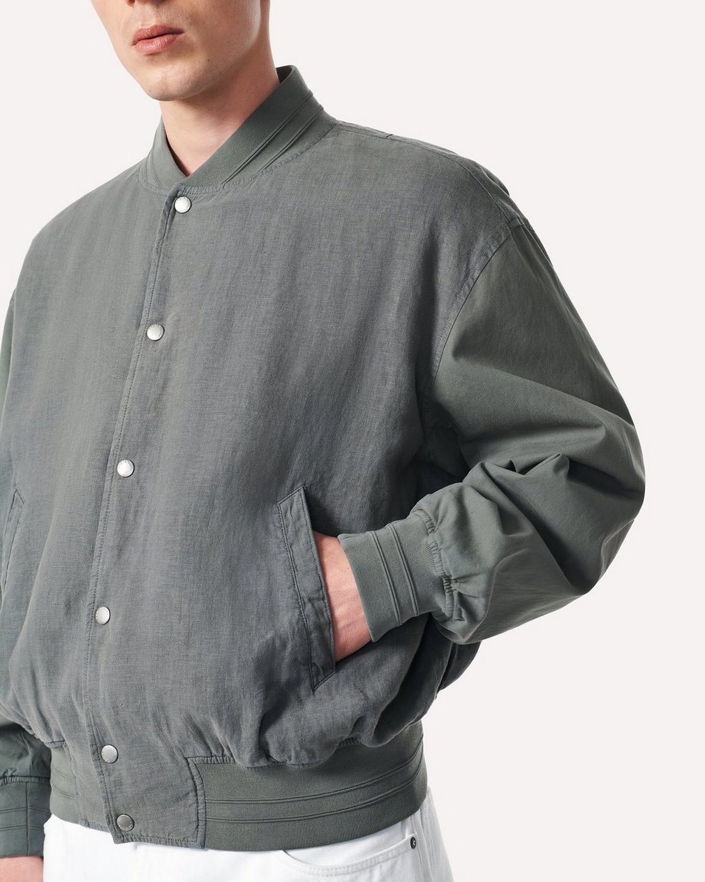 Leo Linen Souvenir Jacket Pavement - Image 4