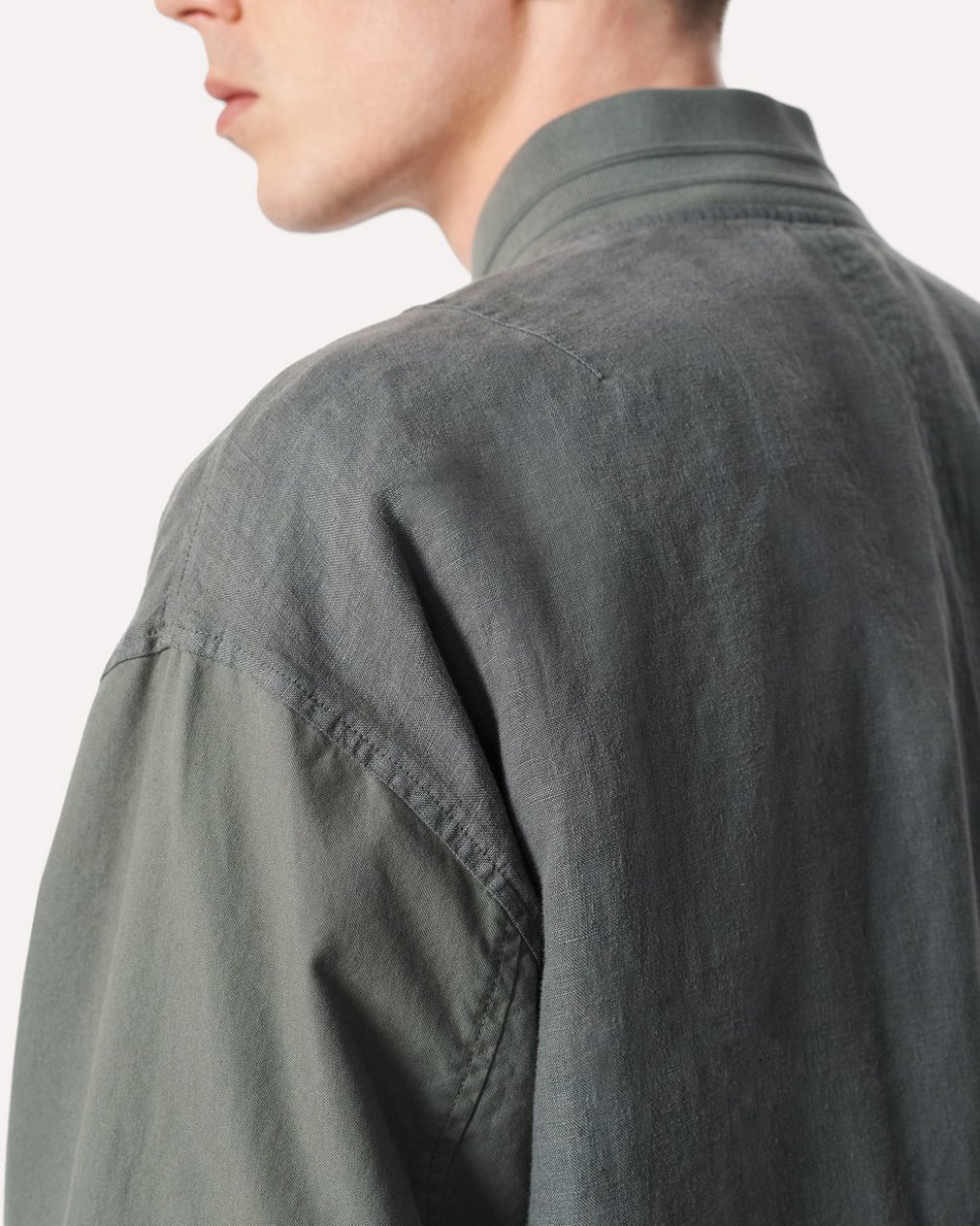 Leo Linen Souvenir Jacket Pavement - Image 5