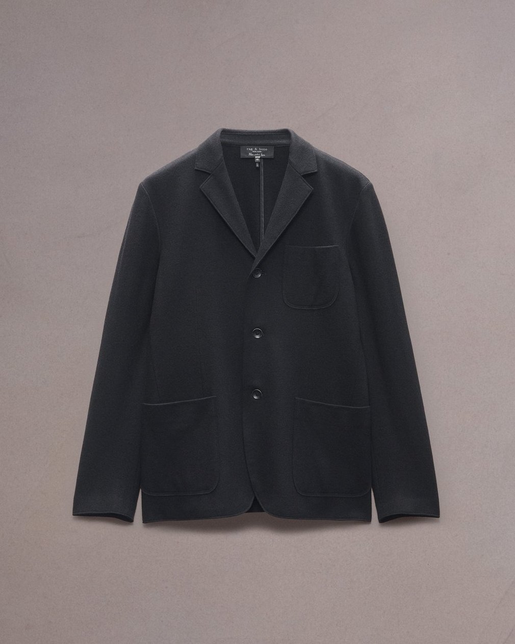 Achilles Wool Cardigan Black - Image 2