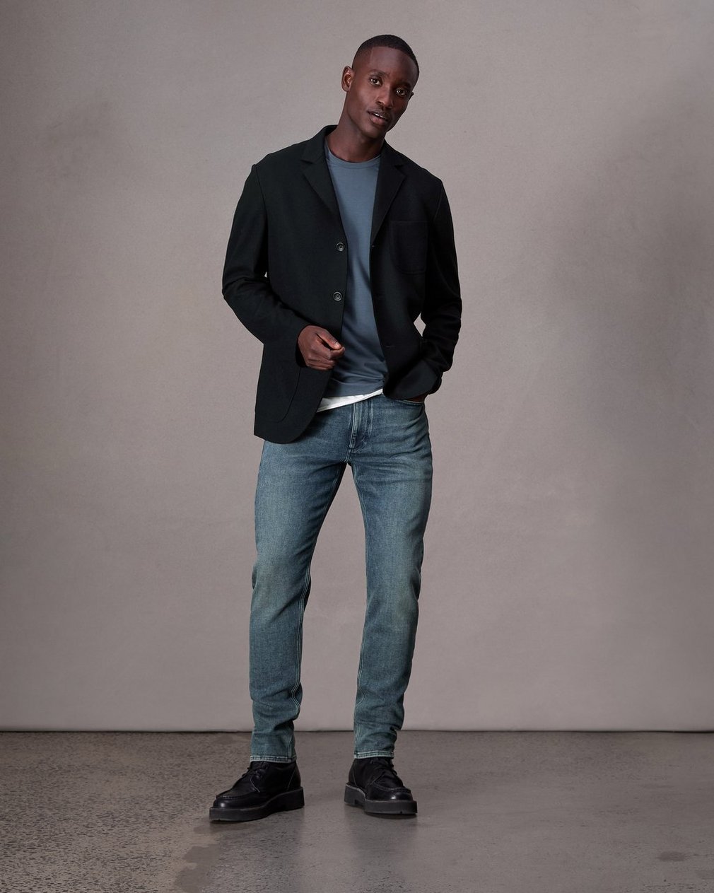 Achilles Wool Cardigan Black - Image 3