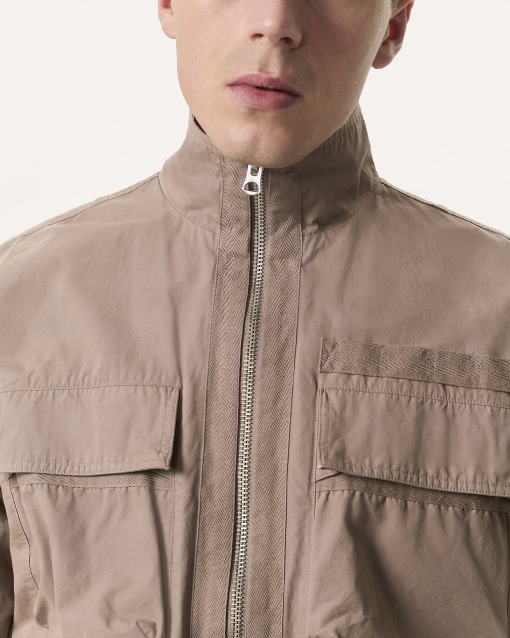 Ashland Cotton Utility Jacket Elephant Grey - Image 3