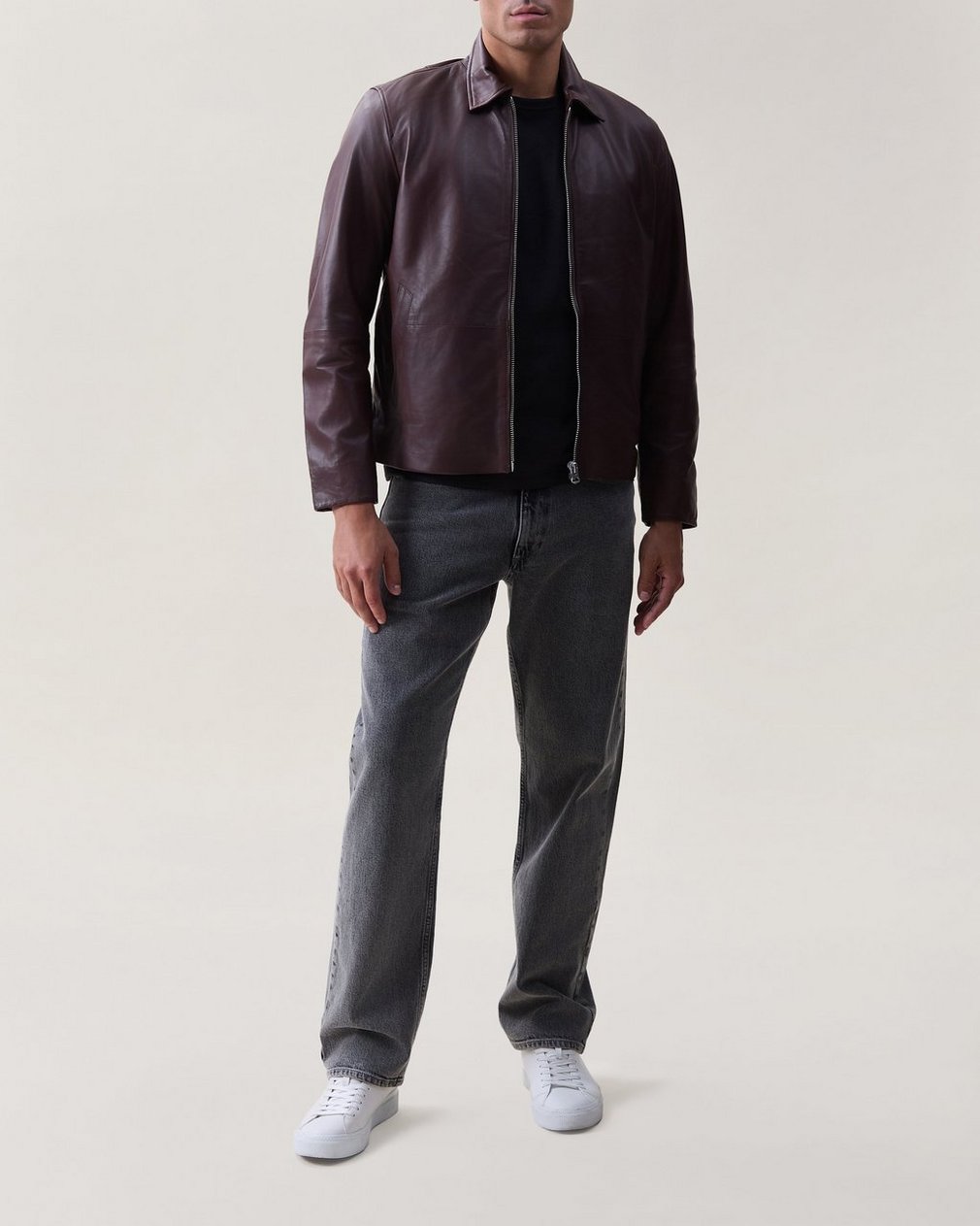 Matias Leather Jacket Espresso