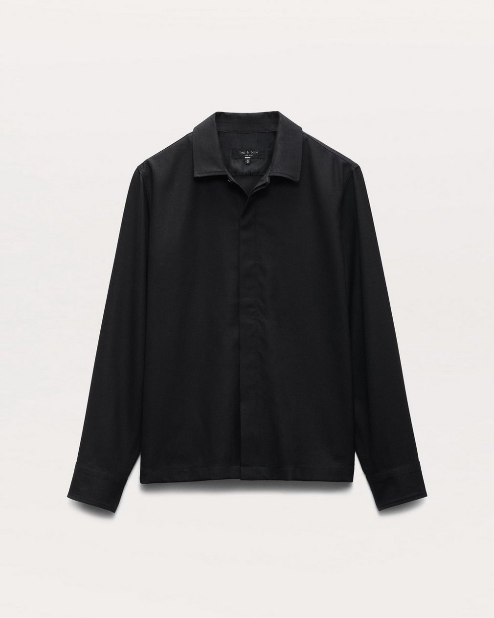 Hyde Wool-Blend Ripstop Shirt Jacket Black - Image 2