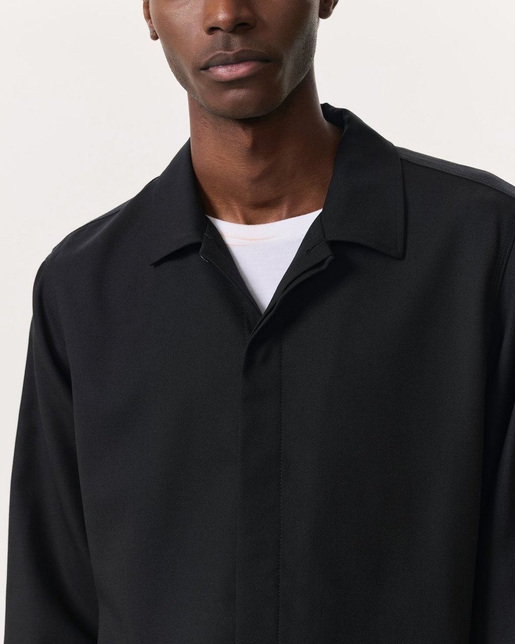 Hyde Wool-Blend Ripstop Shirt Jacket Black - Image 3