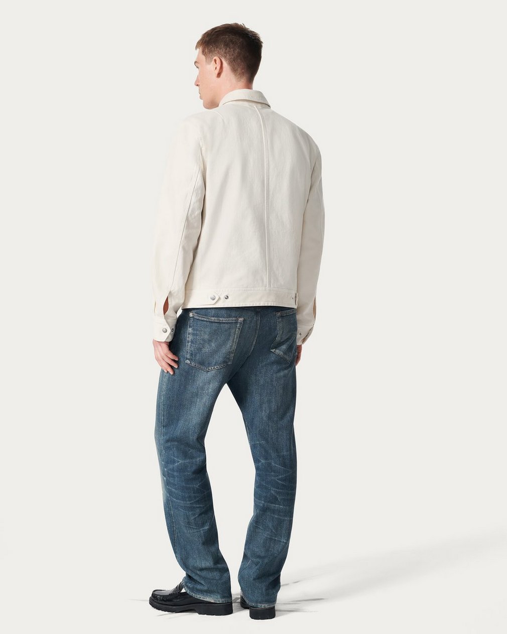 Simon Denim Garage Jacket Ecru - Image 6