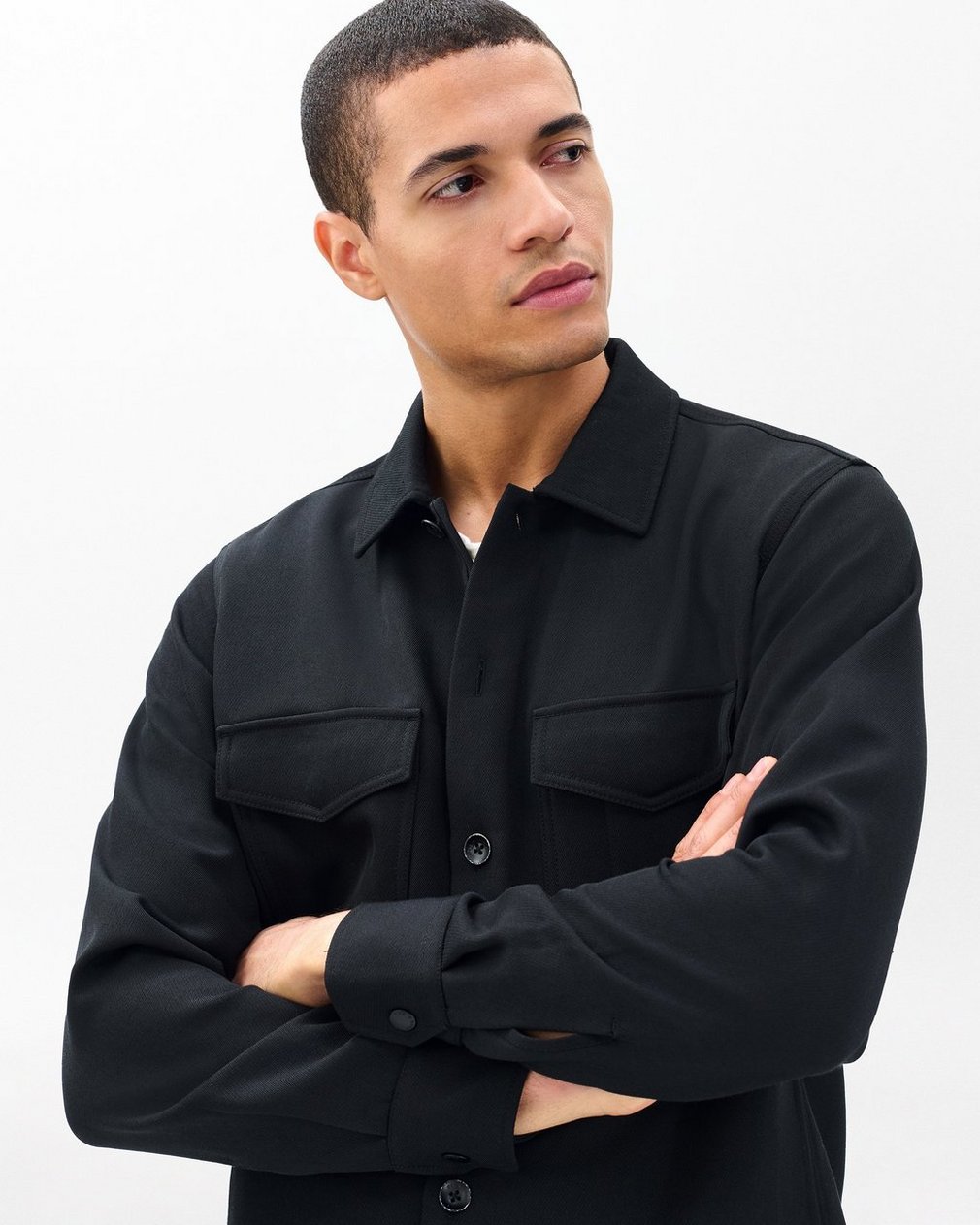 Hyde Italian Twill Shirt Jacket Black