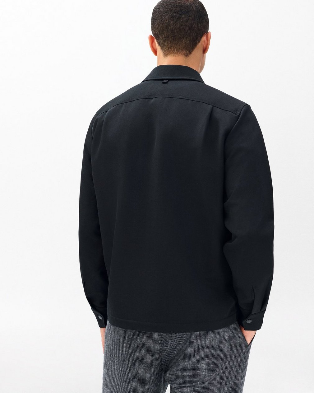 Hyde Italian Twill Shirt Jacket Black - Image 6