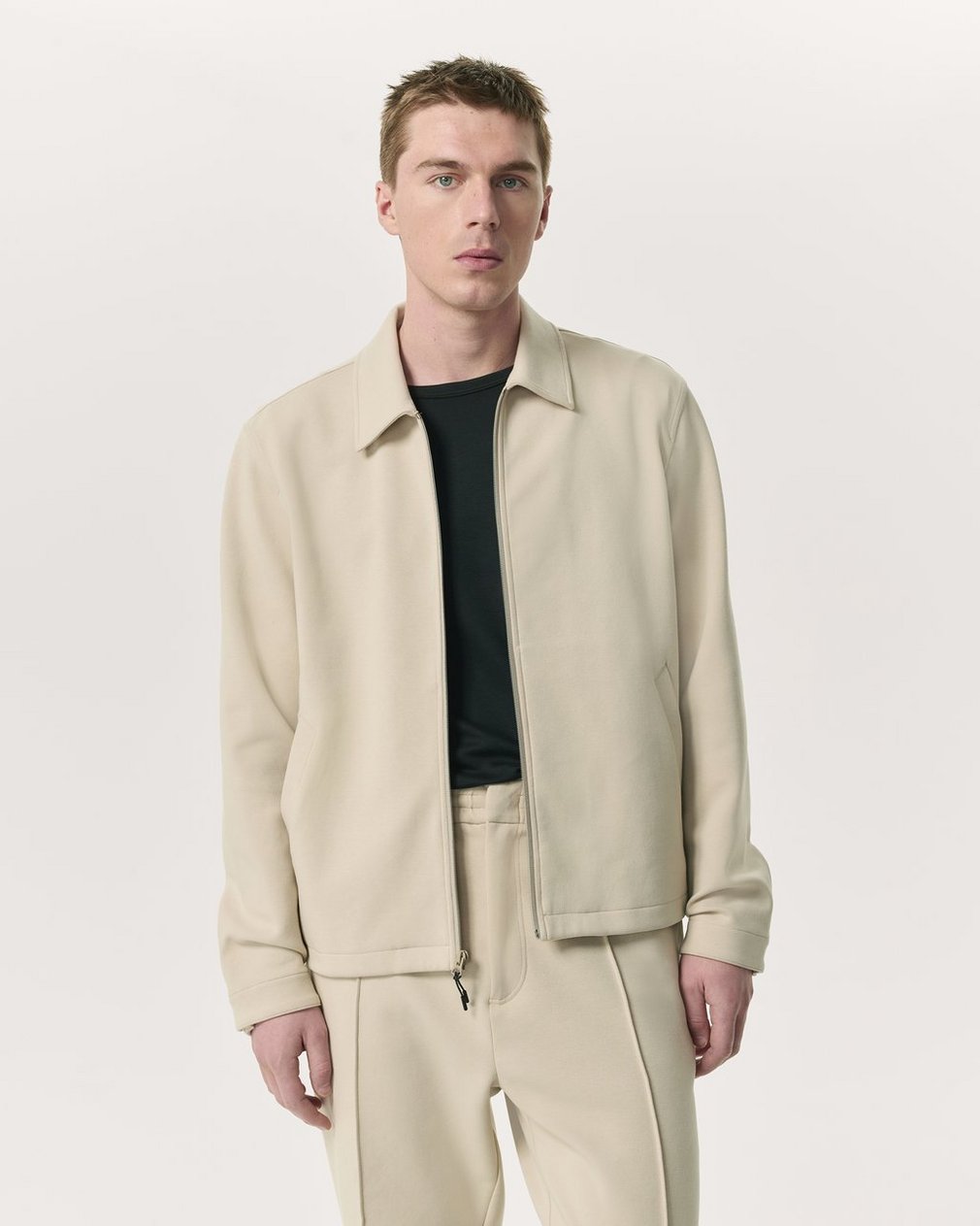 Melrose Tech Ponte Jacket Aged Taupe