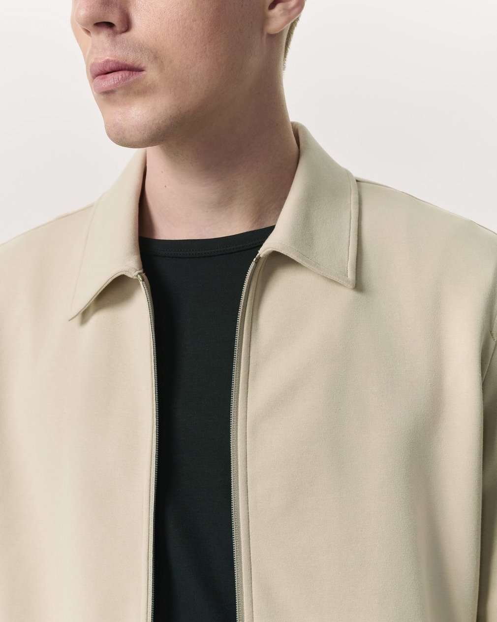 Melrose Tech Ponte Jacket Aged Taupe - Image 3