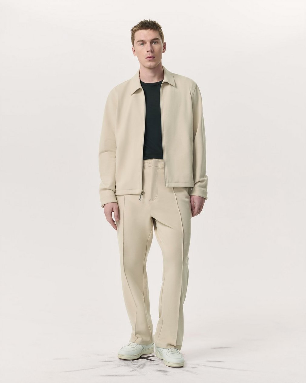 Melrose Tech Ponte Jacket Aged Taupe - Image 4