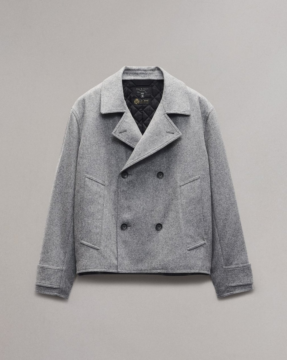 Eddy Wool-Blend Jacket Mid Charcoal - Image 2