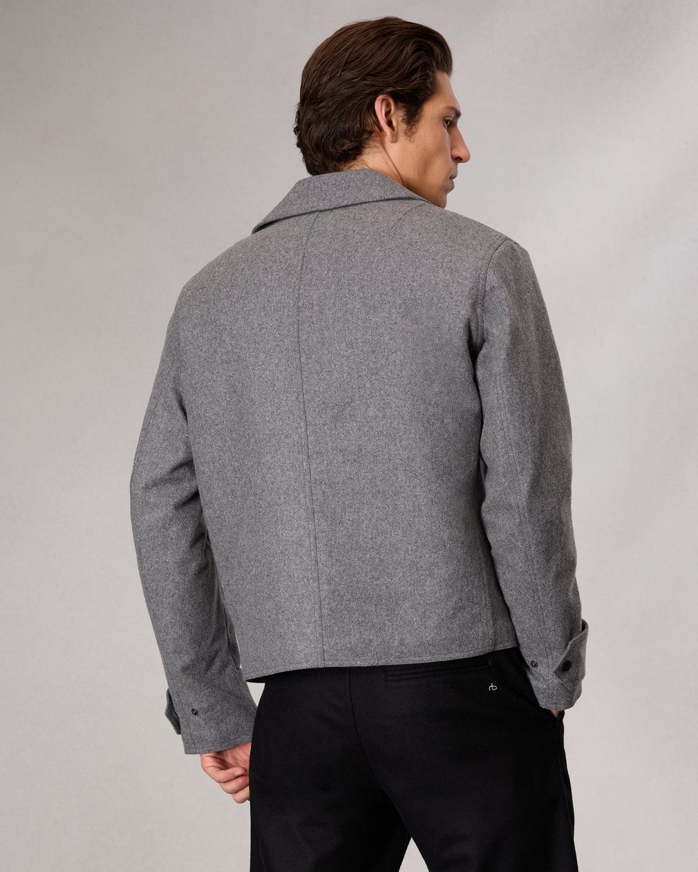 Eddy Wool-Blend Jacket Mid Charcoal - Image 5