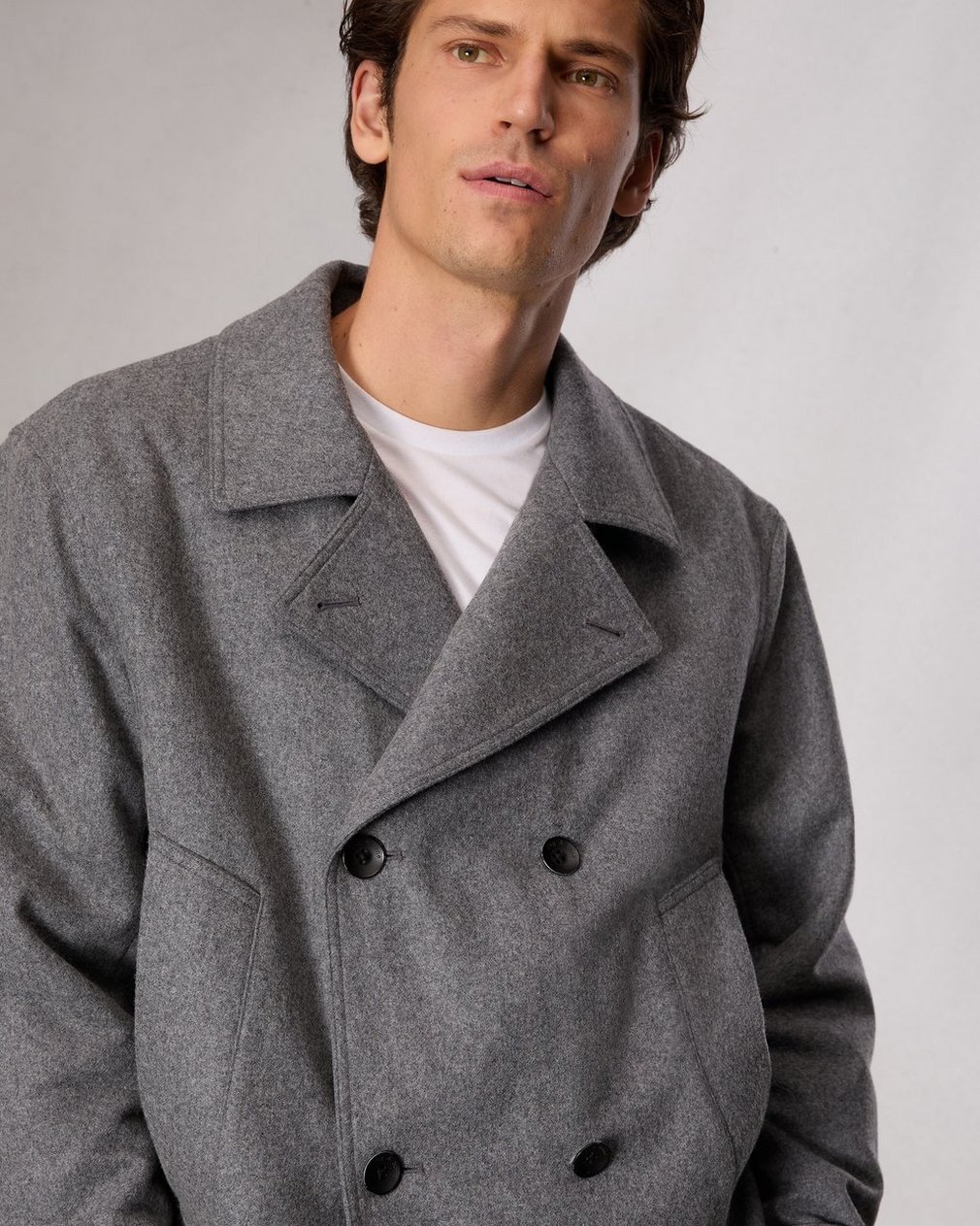 Eddy Wool-Blend Jacket Mid Charcoal - Image 6