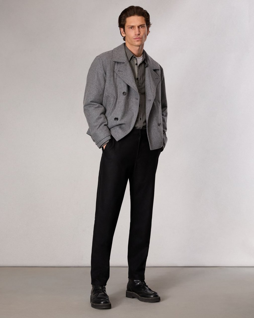 Eddy Wool-Blend Jacket Mid Charcoal - Image 7
