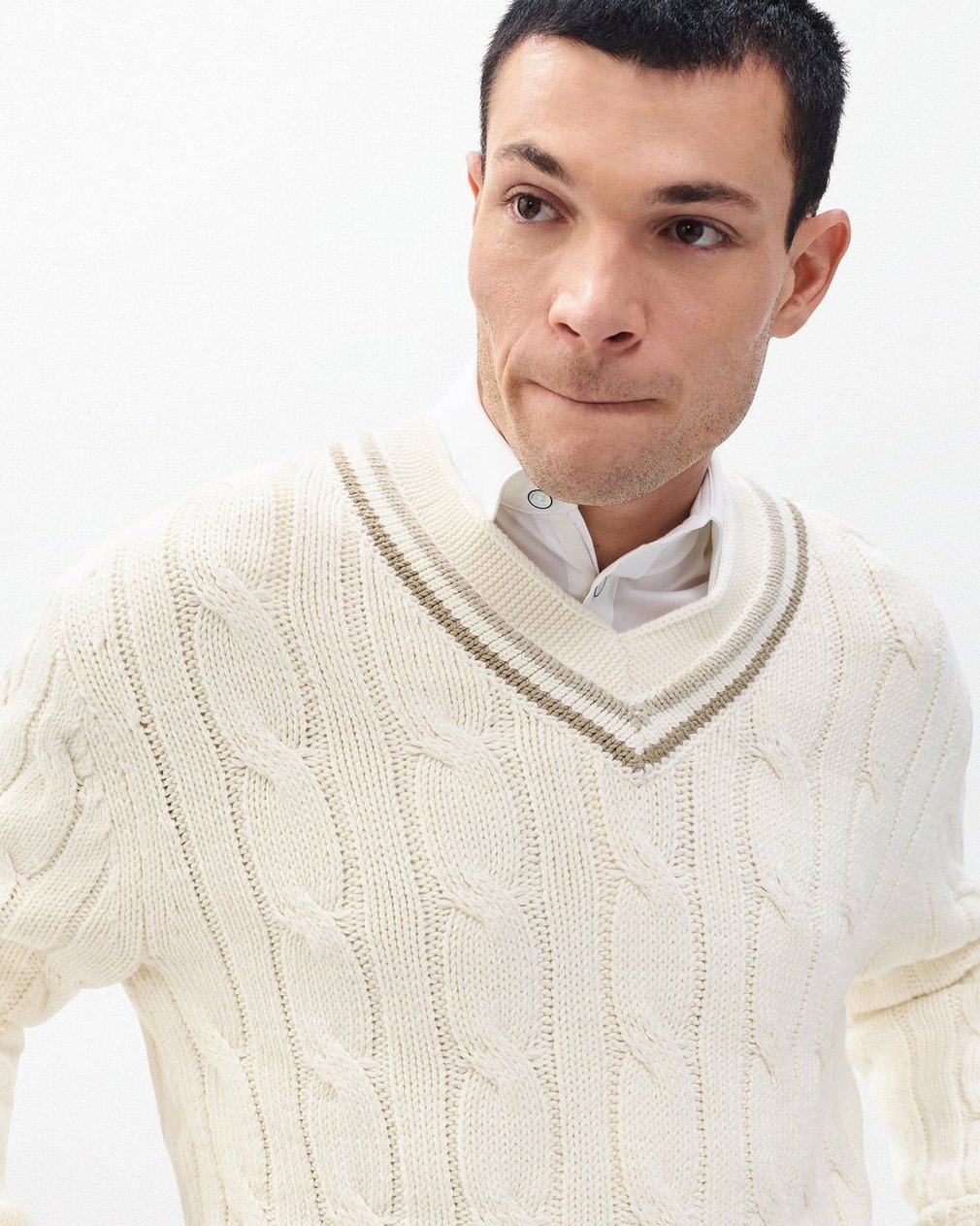 Tristan Cricket Sweater Vanilla - Image 5