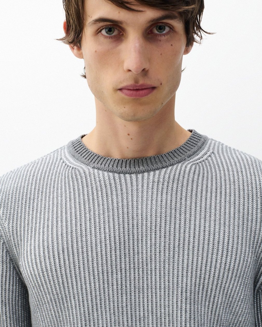 Simon Striped Sweater Grey Multi - Image 5