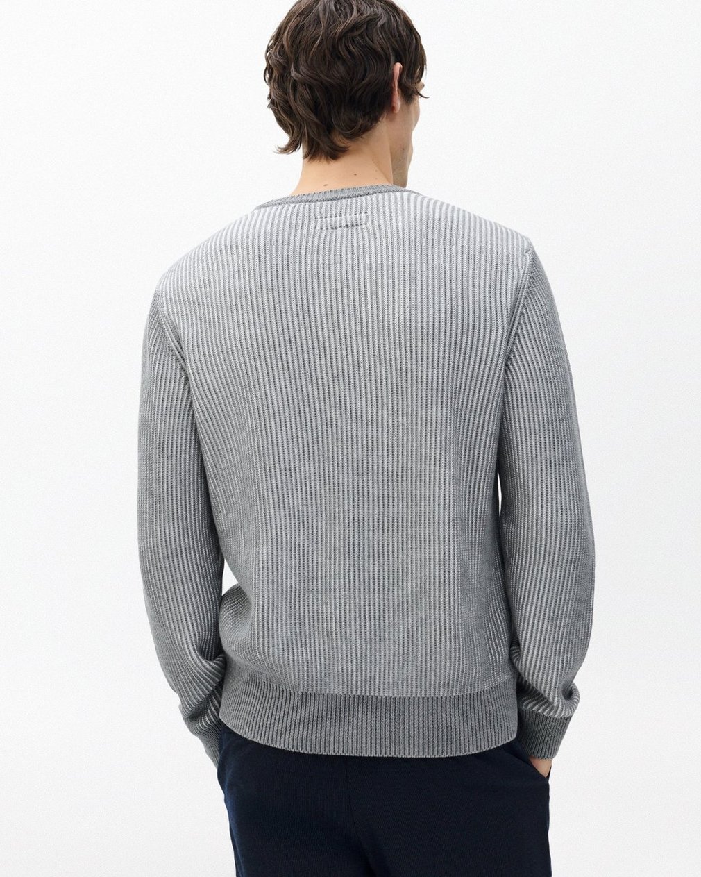 Simon Striped Sweater Grey Multi - Image 6