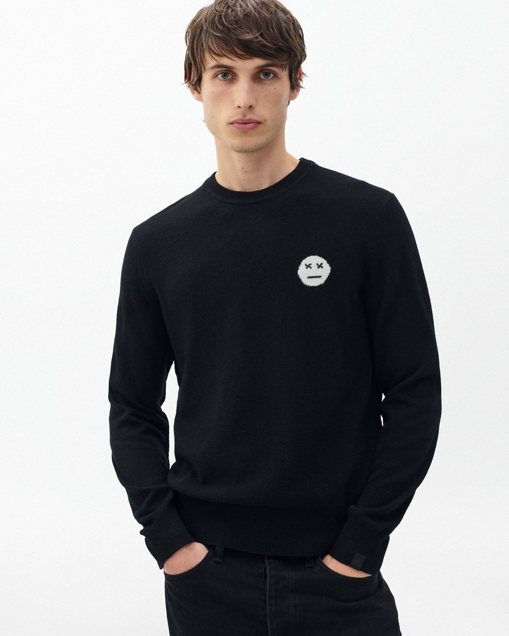 Sour Face Wool Sweater Black - Image 4