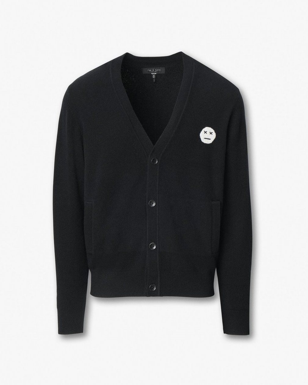 Sour Face Wool Cardigan Black - Image 2