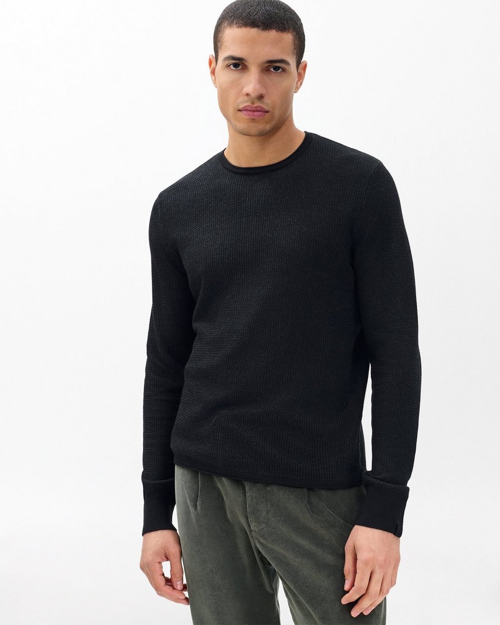 Gregory Crewneck Sweater Black - Image 3