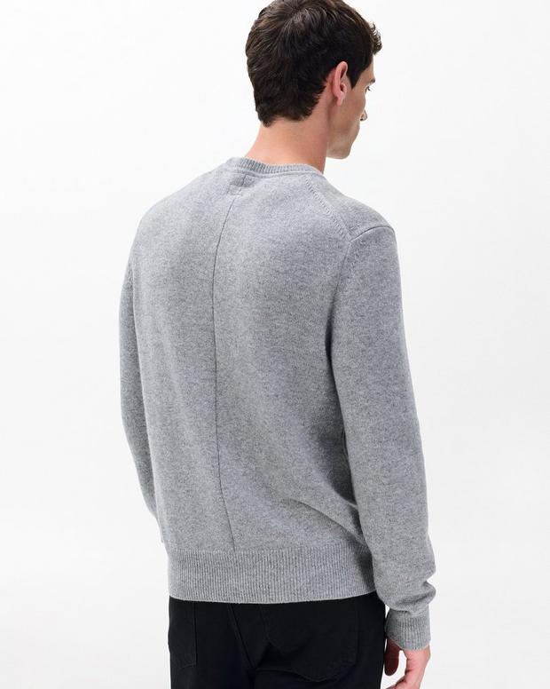 Declan Cashmere Sweater Grey - Image 6