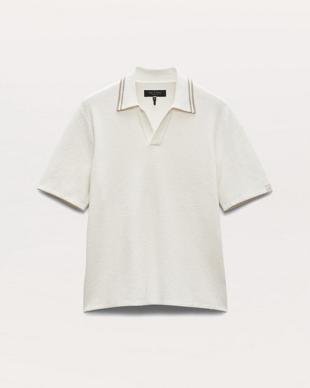 Zuma Johnny Collar Knit Polo Shirt Ivory