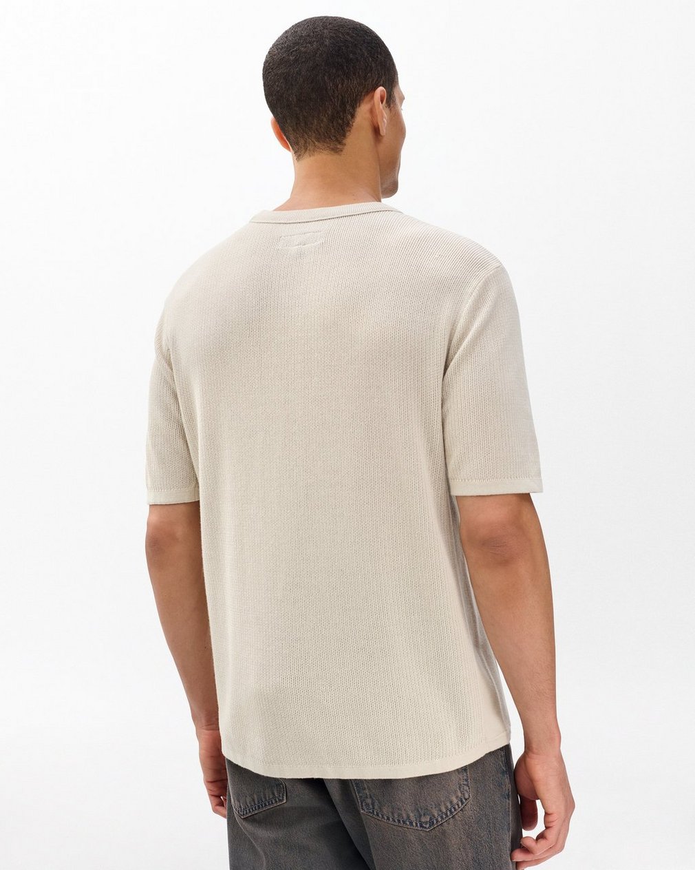 Harvey Crewneck T-Shirt Desert Sand - Image 6