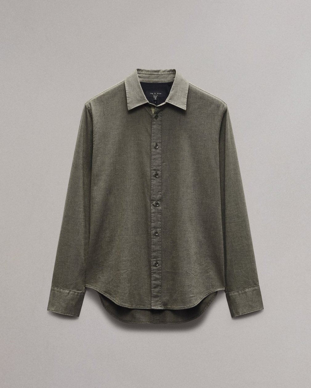 Tomlin Stretch-Cotton Dobby Shirt Army - Image 2
