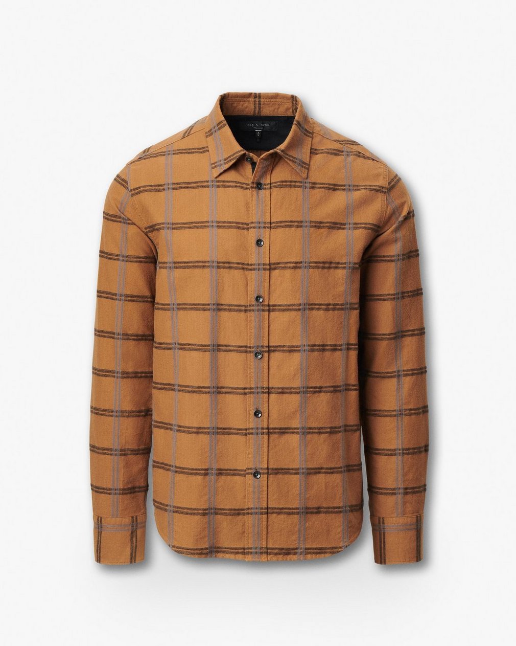 Tomlin Brushed Oxford Shirt Rust - Image 2