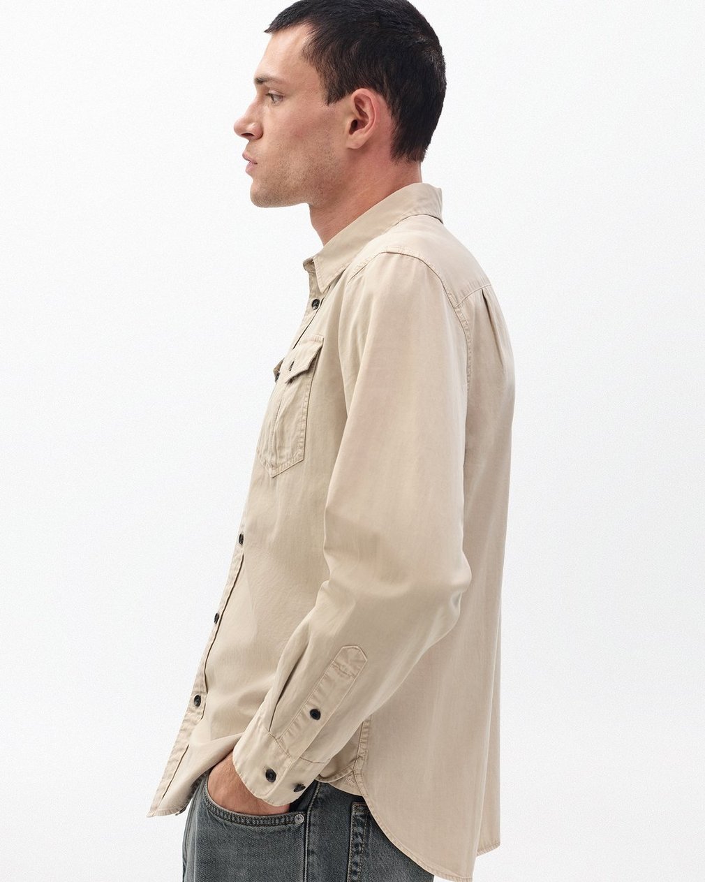 Finch Military Shirt Light Metal - Image 4