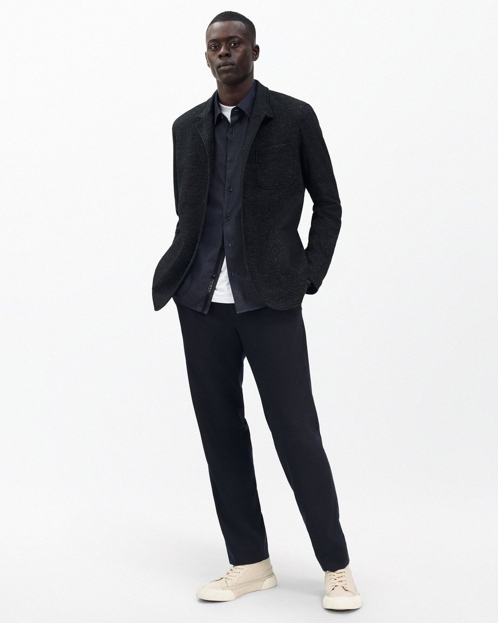 Dalton Japanese Denim Shirt Indigo - Image 3