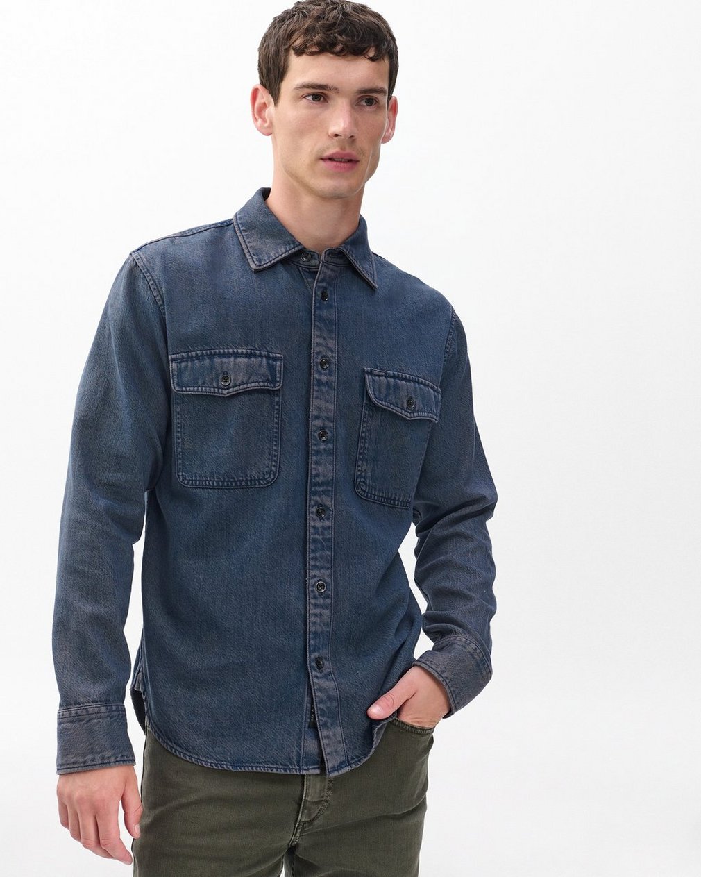 Jack Infuse Denim Shirt Graphite Indigo