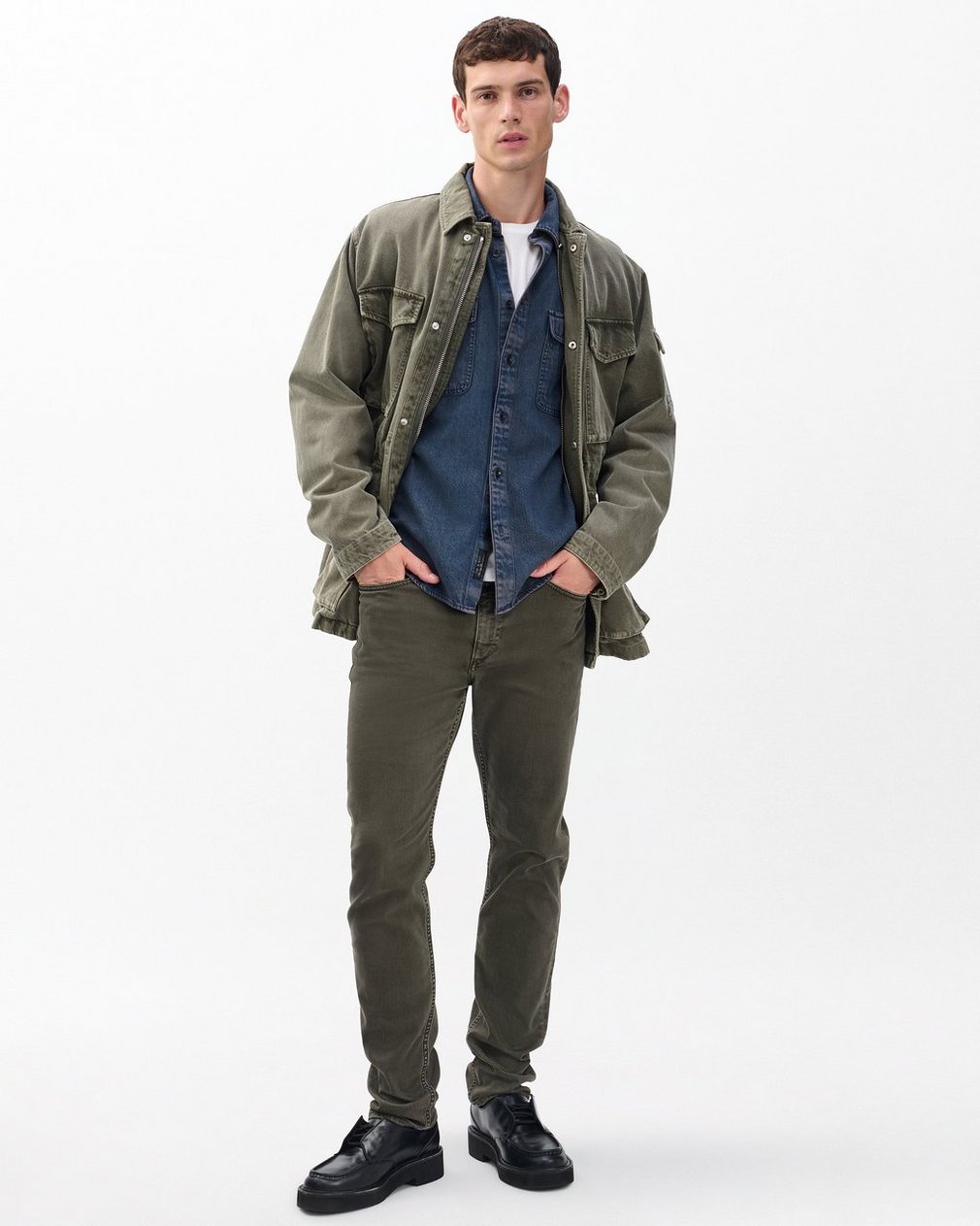 Jack Infuse Denim Shirt Graphite Indigo - Image 3