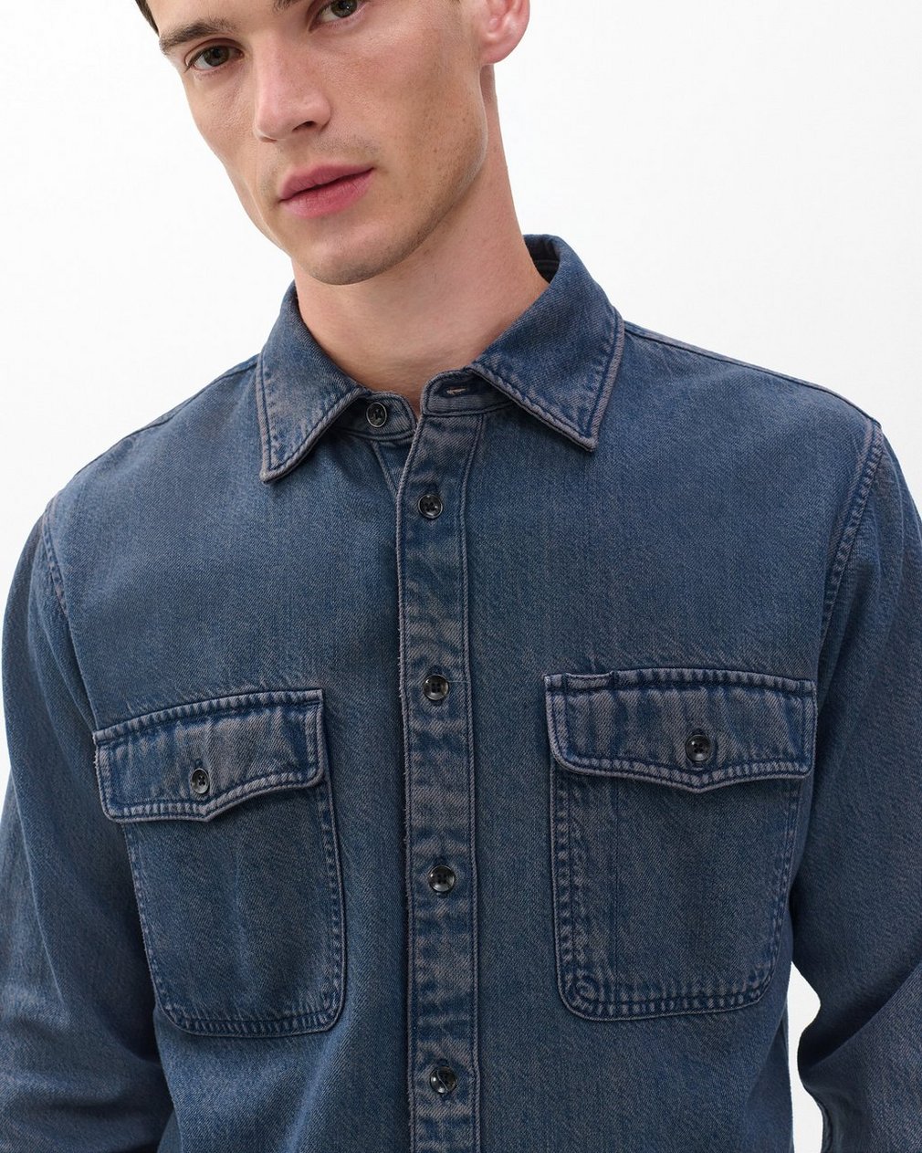 Jack Infuse Denim Shirt Graphite Indigo - Image 4