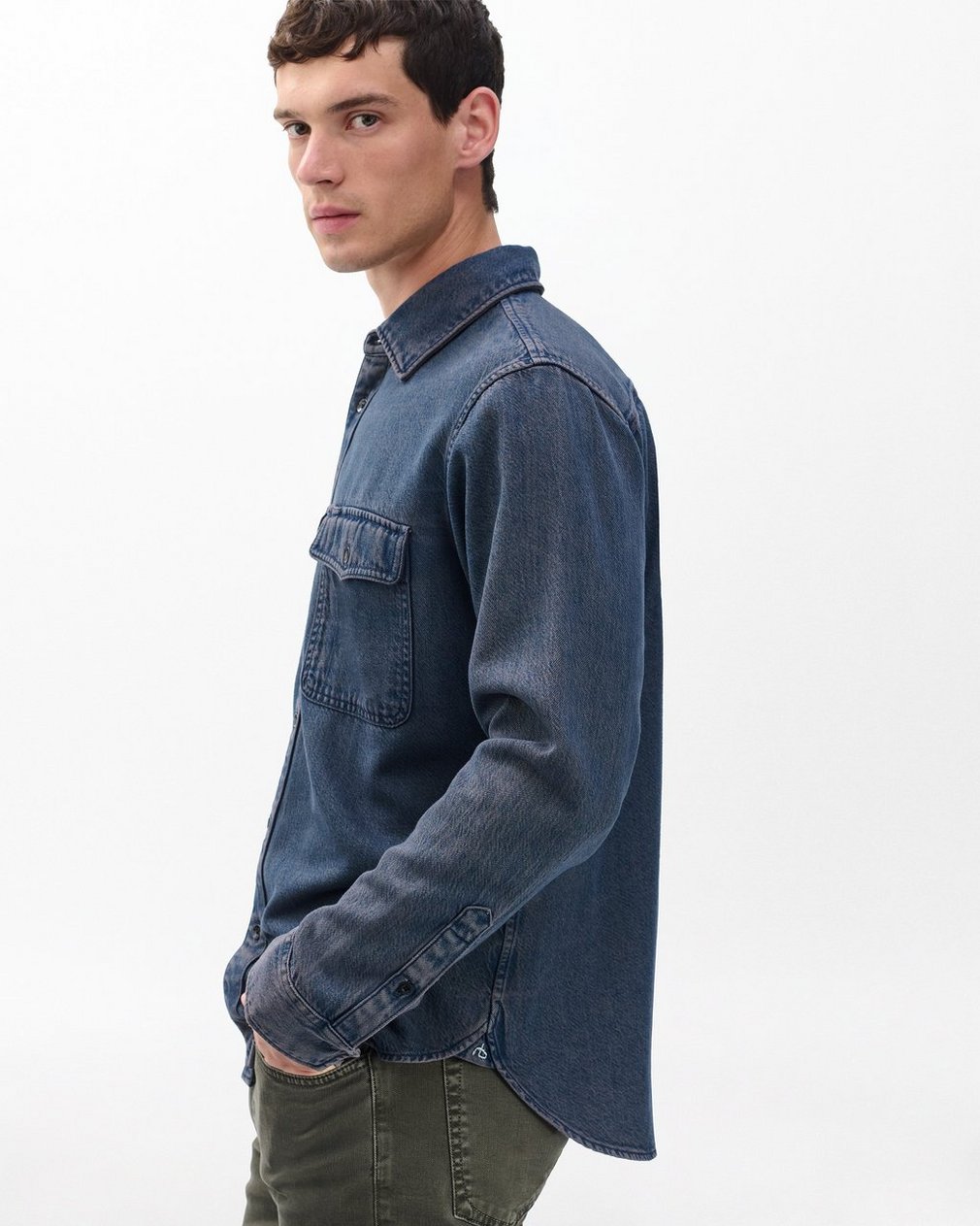 Jack Infuse Denim Shirt Graphite Indigo - Image 5