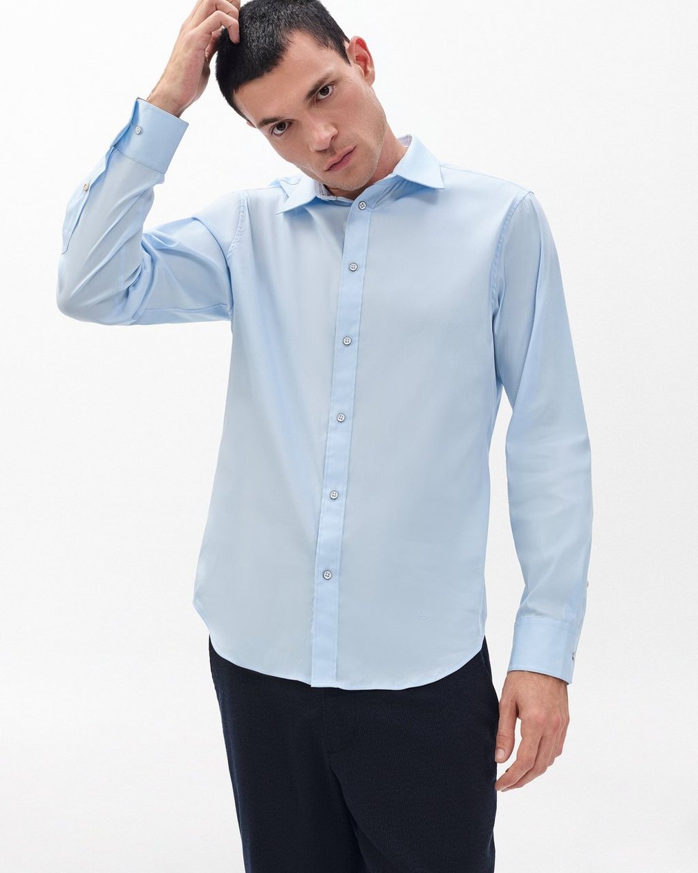 Patrick Poplin Shirt Light Blue