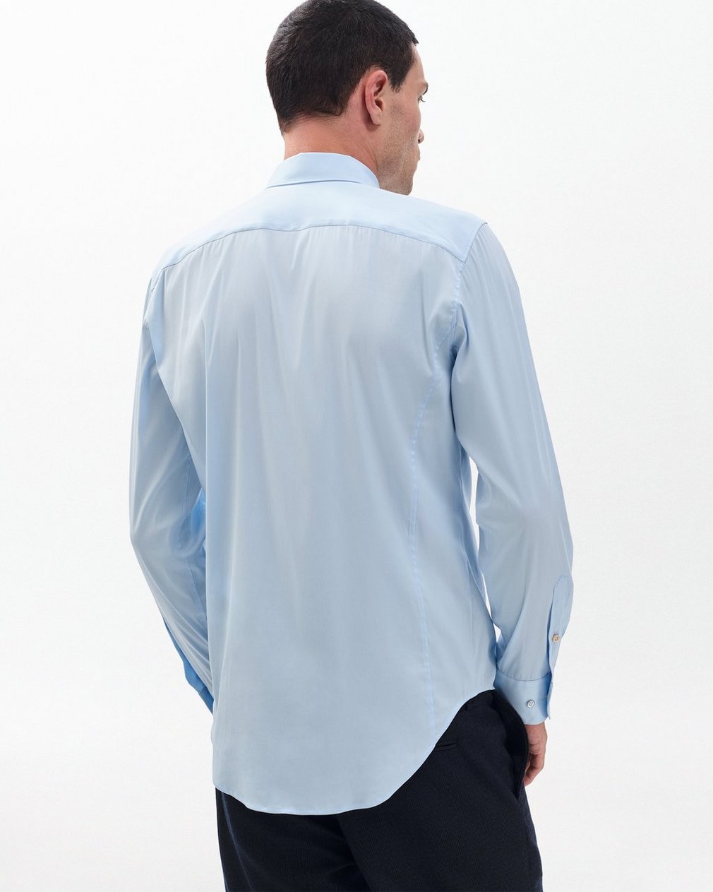Patrick Poplin Shirt Light Blue - Image 6
