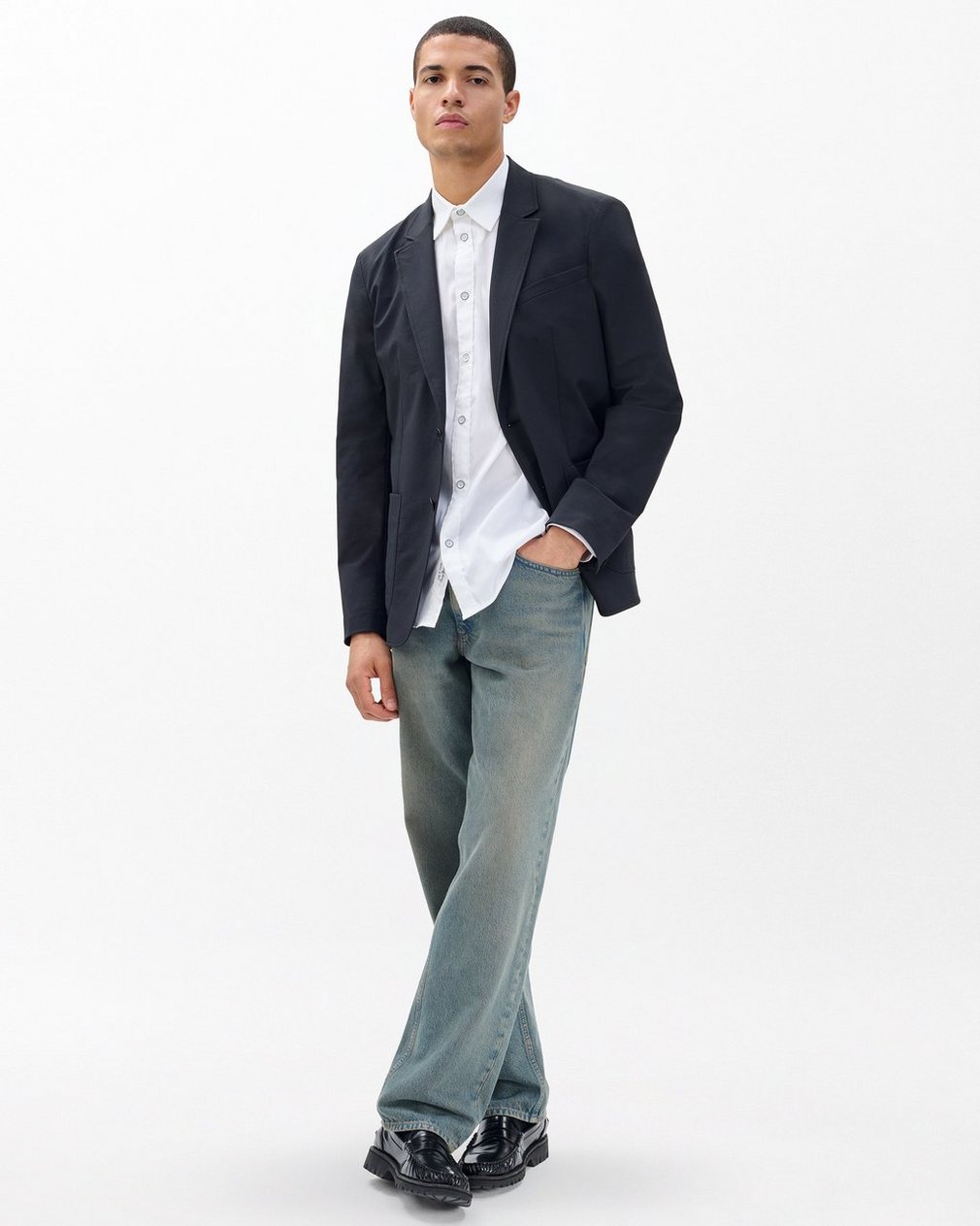 Patrick Poplin Shirt White - Image 3